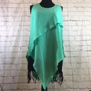 ⭐️Teal Asymmetrical Tank Top